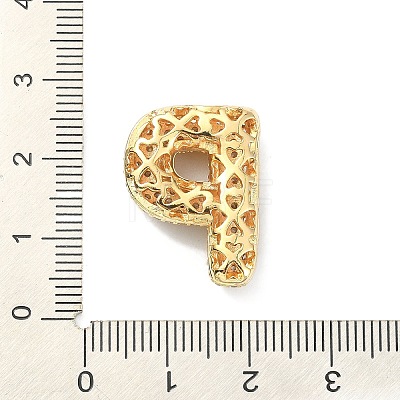 Rack Plating Brass Micro Pave Cubic Zirconia Pendants KK-Q790-01P-G-1