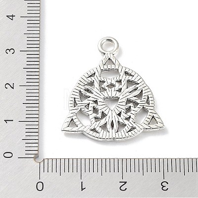 Tibetan Style Alloy Pendants PALLOY-D027-14AS-1