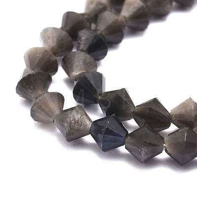 Natural Obsidian Beads Strands G-E569-D09-1