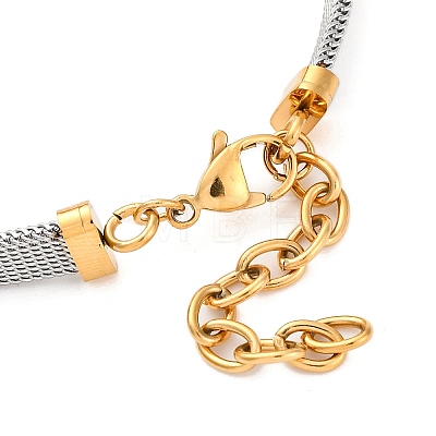 Ion Plating(IP) Fashionable 304 Stainless Steel Bracelets BJEW-J038-47G-1