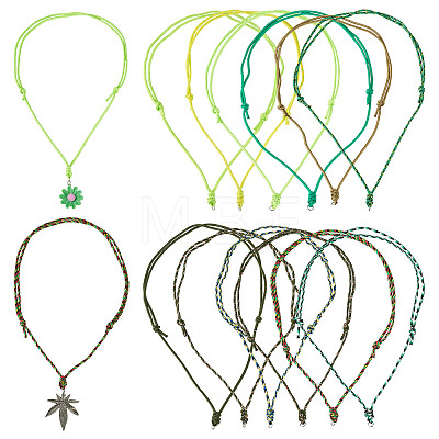 12Pcs Polyester & Spandex Cord Necklaces Making AJEW-TAC00069-1