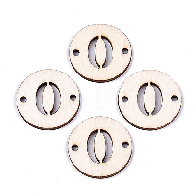 Unfinished Natural Poplar Wood Links Connectors WOOD-S045-138B-1