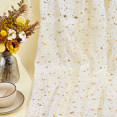 1M Star Polyester Fabric DIY-CY0003-62B-1