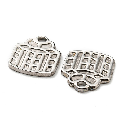 304 Stainless Steel Charms STAS-Q248-05P-1