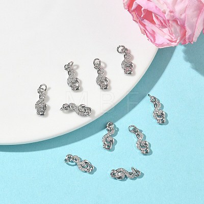 SHEGRACE Brass Micro Pave Cubic Zirconia Pendants XGRQ3D432-469P-1