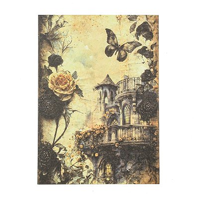 15 Styles Gothic Style Rose Flower Scrapbooking Paper Pads DIY-H171-01B-1