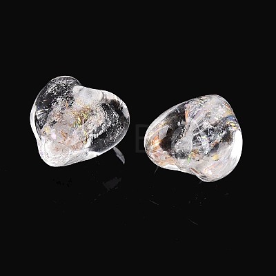 Handmade Foil Glass Beads FOIL-N029-09A-1