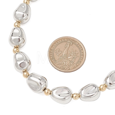 Oval CCB Plastic Beads Necklace & Bracelets Sets SJEW-JS01375-1