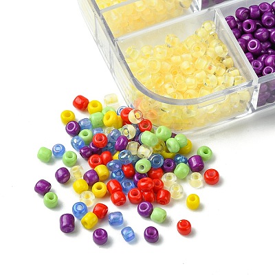 Mixed Styles Glass Round Seed Beads SEED-FS0001-17-1