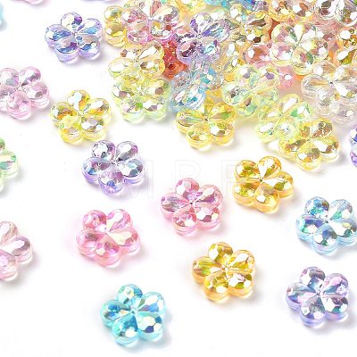 Transaparent Acrylic Beads PACR-H004-01-1