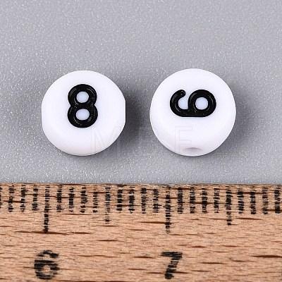 Opaque Acrylic Beads SACR-Q001-12F-1