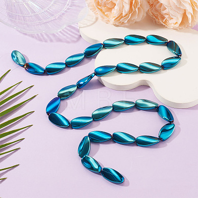 1Strand Electroplate Transparent Glass Beads Strands EGLA-TADJ0001-20G-1