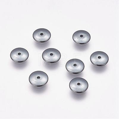 Non-magnetic Synthetic Hematite Beads Strands G-P262-12-1