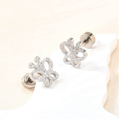 304 Stainless Steel Stud Earrings EJEW-H161-01P-C-1