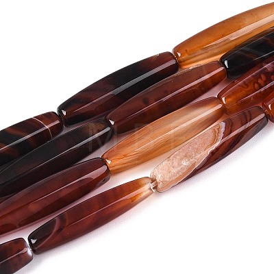 Dyed Natural Agate Beads Strands G-T144-54A-01-1