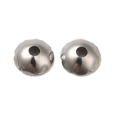 304 Stainless Steel Bead Caps STAS-D244-01P-1