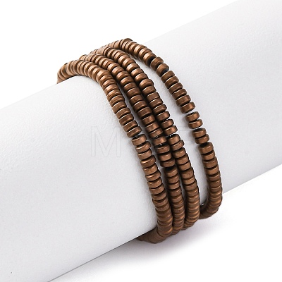 Electroplated Non-magnetic Hematite Beads Strands G-P571-A01-01C-1