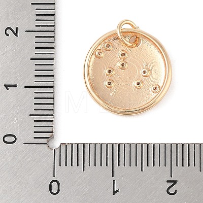 Brass with Clear Cubic Zirconia Pendants KK-N256-24E-G-1