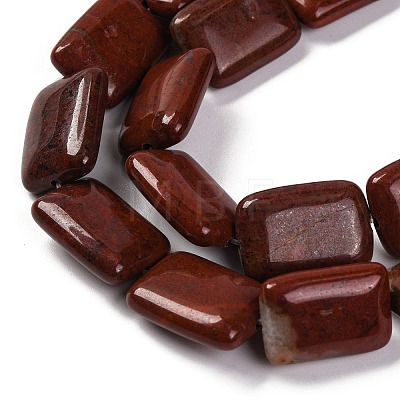 Natural Red Rainbow Jasper Beads Strands G-T047-B19-01-1