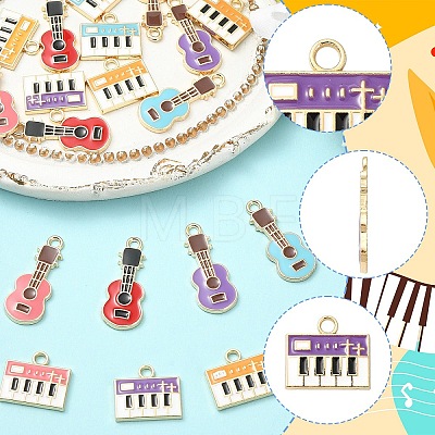 20Pcs 2 Styles Eco-Friendly Zinc Alloy Pendants ENAM-YW0008-29-1