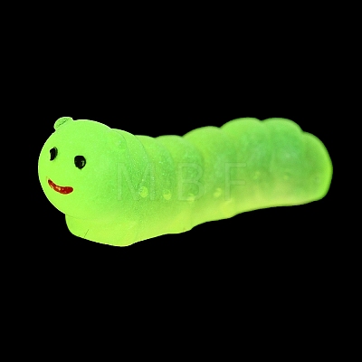 Luminous Resin Worm Ornament DJEW-R011-01C-06-1