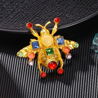 Beas Alloy Colorful Rhinestone Brooch for Backpack Clothes PW-WG3F6A3-01-1