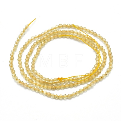 Natural Citrine Beads Strands G-I289-02-1