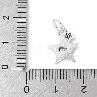 S925 Sterling Silver Pendant STER-H115-04A-S-1