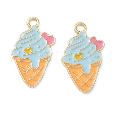 Alloy Enamel Pendants AL-CBA4666-02G-1