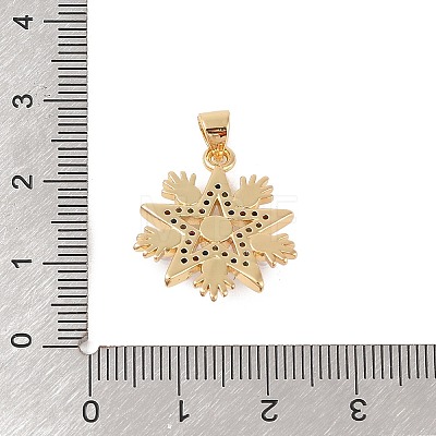 Brass Micro Pave Colorful Cubic Zirconia Pendants KK-E111-34A-G-1