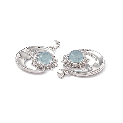 Natural Aquamarine Pendants KK-A173-04P-04-1