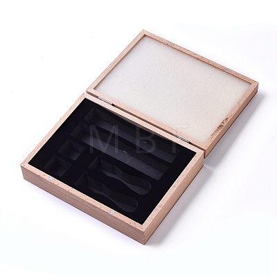 Wooden Wax Seal Stamp Boxes ODIS-WH0005-46-1