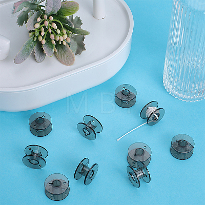 Transparent Plastic Empty Spools for Wire TOOL-WH0131-06A-1