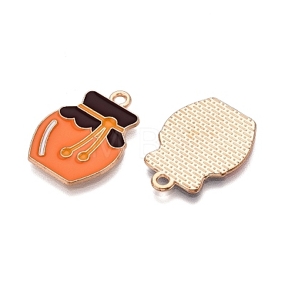 Thanksgiving Day Theme Alloy Enamel Pendants X1-ENAM-T020-35G-1