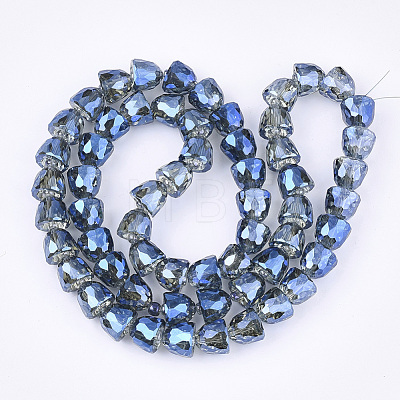 Electroplated Glass Beads EGLA-T016-01-1