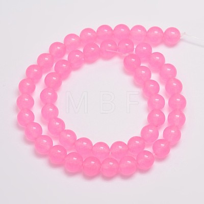 Natural & Dyed Malaysia Jade Bead Strands X-G-A146-8mm-A08-1