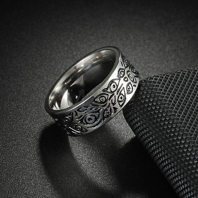 Retro Viking 201 Stainless Steel Finger Rings for Men FS-WGFAFFE-04-1