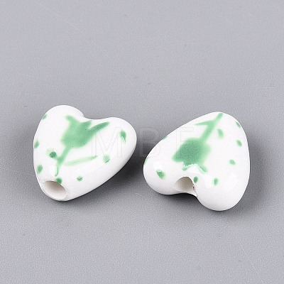 Handmade Porcelain Beads PORC-Q005-10B-1