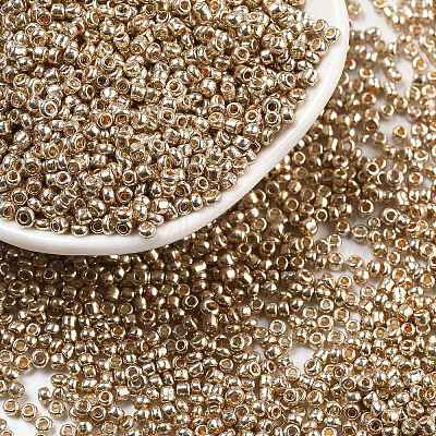 Electroplate Glass Seed Beads X-SEED-Q003-1-1
