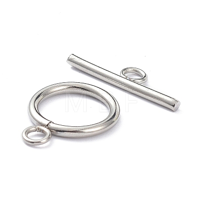 Stainless Steel Toggle Clasps STAS-XCP0001-40-1