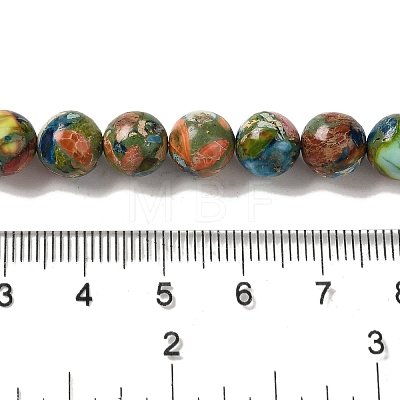 Dyed Natural Imperial Jasper Beads Strands G-Q161-A02-03-1