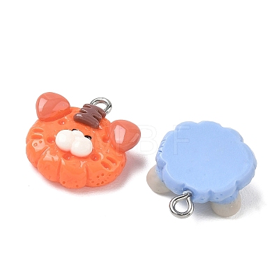 Kawaii Animal Opaque Resin Pendants RESI-B044-01P-1