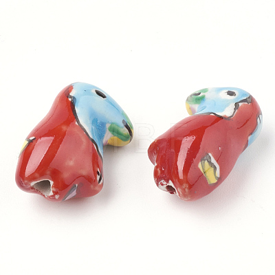 Handmade Porcelain Beads X-PORC-Q258-01D-1