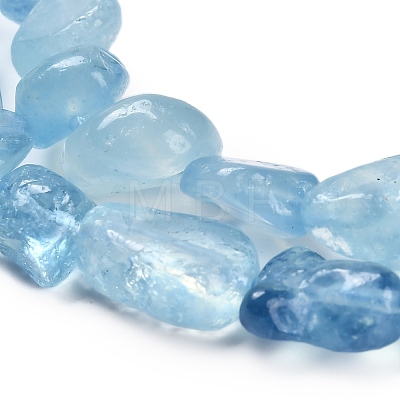 Natural Aquamarine Beads Strands G-P568-C13-01-1