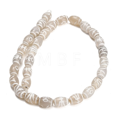 Tibetan Style dZi Beads Strands GG-CBA4812-C01-8X12MM-1