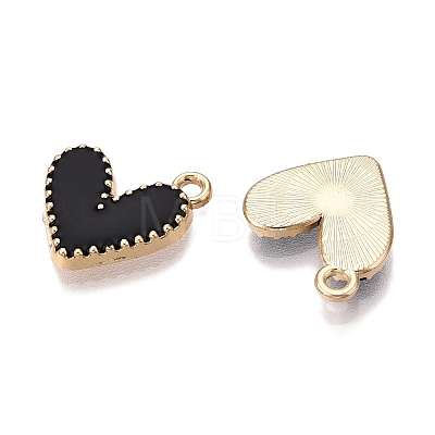 Rack Plating Alloy Enamel Charms ENAM-N056-343G-1