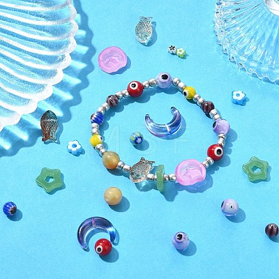 150Pcs 15 Styles Handmade Lampwork Beads Sets LAMP-YW0001-26-1