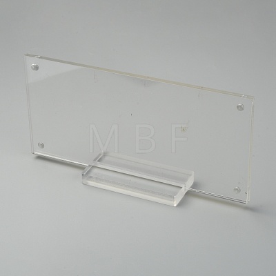 Transparent Acrylic Currency Display Frames ODIS-WH0002-29-1