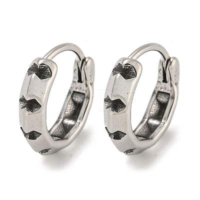 316 Surgical Stainless Steel Hoop Earrings EJEW-D096-23G-AS-1