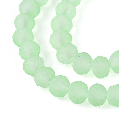 Baking Paint Frosted Glass Beads Strands X-FGLA-N003-6mm-04-1